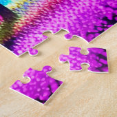 Regenbogenbewald mit Baumbestand-Silhouetten Puzzle (Seite)