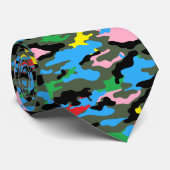 Regenbogenbinde Camouflage Krawatte (Gerollt)