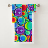 Regenbogenblasen Badhandtuch Set (Insitu)