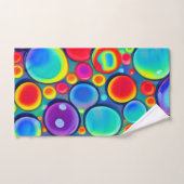 Regenbogenblasen Badhandtuch Set (Handtuch)