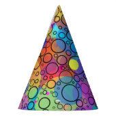 Regenbogenblasen II Partyhütchen (Links)