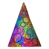 Regenbogenblasen II Partyhütchen (Rechts)