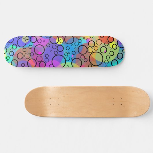 Regenbogenblasen II Skateboard (Horizontal)