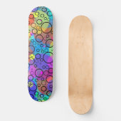 Regenbogenblasen II Skateboard (Vorderseite)
