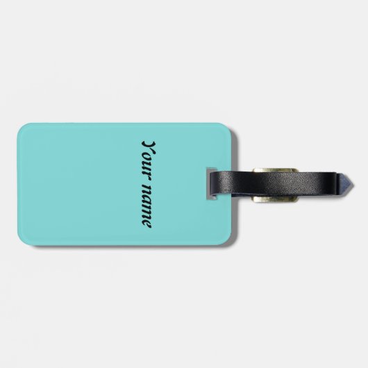 Regenbogenblasen im Alcohol Ink Gepäckanhänger (Rückseite horizontal)