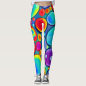 Regenbogenblasen Leggings (Vorderseite)