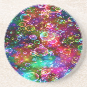 Regenbogenblasen Zauberhaft schweben Getränkeuntersetzer