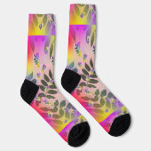 Regenbogenblätter Socken (Rechts)