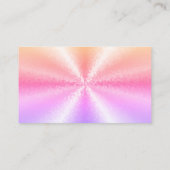 Regenbogenblöcke in 3D-Regenbogen Visitenkarte (Rückseite)