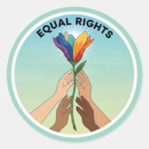 Regenbogenblume für gleiche Rechte – Vielfalt und