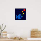 Regenbogenblume Poster (Küche)