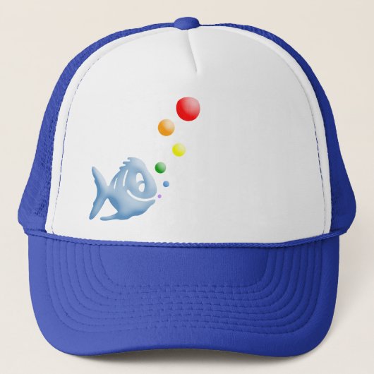 Regenbogenblume Truckerkappe (Vorderseite)