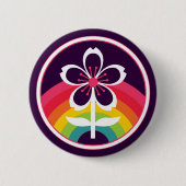 Regenbogenblüte Button (Vorderseite)