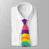 Regenbogenbogen Abstract Pattern | Fett Modern Krawatte (Gebunden)