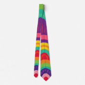 Regenbogenbogen Abstract Pattern | Fett Modern Krawatte (Rückseite)