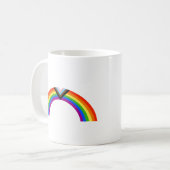 Regenbogenbogen des Progress Pride Kaffeetasse (Vorderseite Links)