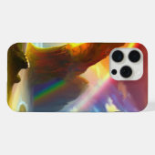Regenbogenbogen-Haven: Eine Fantasie-Landschaft iPhone Hülle (Rückseite (Horizontal))