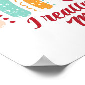 Regenbogenboho wirklich vermissen Sie Poster (Ecke)