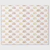 Regenbogenbrauen in Gelb Geschenkpapier (Flach)
