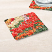 Regenbogenbrauen Rechteckiger Pappuntersetzer (angewinkelt)