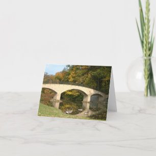 Regenbogenbrücke im Herbst am Grove City College Karte