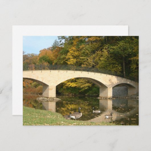 Regenbogenbrücke im Herbst an der Grove City Uni (Vorne/Hinten)