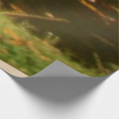 Regenbogenbrücke im Herbst an der Grove City Uni Holzposter (Ecke)