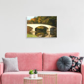 Regenbogenbrücke im Herbst an der Grove City Uni Leinwanddruck (Insitu (Wohnzimmer))