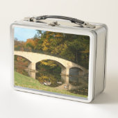 Regenbogenbrücke im Herbst an der Grove City Uni Metall Brotdose (Vorderseite)