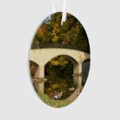 Regenbogenbrücke im Herbst an der Grove City Uni Ornament (Vorderseite)