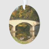 Regenbogenbrücke im Herbst an der Grove City Uni Ornament (Vorderseite)