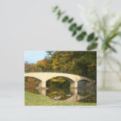 Regenbogenbrücke im Herbst an der Grove City Uni Postkarte (Stehend Vorderseite)