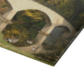 Regenbogenbrücke im Herbst an der Grove City Uni Schneidebrett (Ecke)