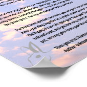 Regenbogenbrücke in den Wolken Poster (Ecke)