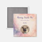 Regenbogenbrücke-Mahnmal-Fotomagnet | Aquarell Magnet (Vorderseite/Rückseite)