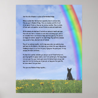 Regenbogenbrücke Poster