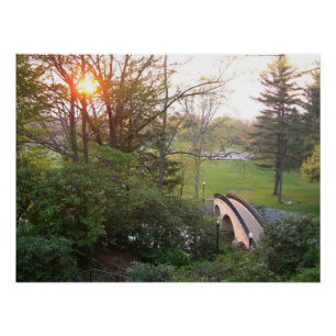Regenbogenbrücke Sonnenuntergang am Grove City Col Poster