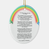 RegenbogenbrückenhaustiererinnerungsFoto Keramikornament (Rechts)