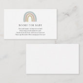 Regenbogenbücher für die Beipackkarte Begleitkarte (Vorne/Hinten)