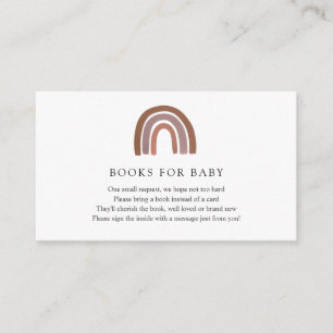 Regenbogenbücher für die Beipackkarte Begleitkarte