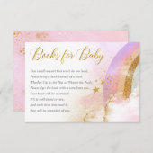 Regenbogenbücher für Kinder, Mädchendusche Begleitkarte (Vorne/Hinten)