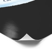 Regenbogenbund über Wolken Poster (Ecke)
