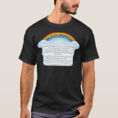 Regenbogenbund über Wolken T-Shirt (Vorderseite)