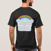 Regenbogenbund über Wolken T-Shirt (Rückseite)