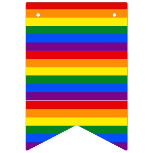 Regenbogenbuntflaggen Wimpelkette (Zweite Fahne)