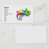 Regenbogenchamäleon-Visitenkarten Visitenkarte (Vorne/Hinten)