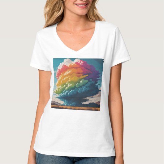 RegenbogenCloud T-Shirt (Vorderseite)