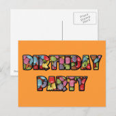 Regenbogencreme-Party Postkarte (Vorne/Hinten)