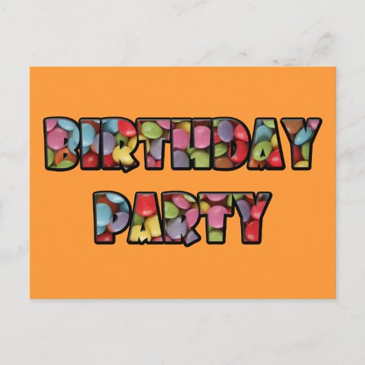 Regenbogencreme-Party Postkarte (Vorderseite)