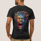 Regenbogencreme: Psychedelische emotionale Veröffe T-Shirt (Rückseite)